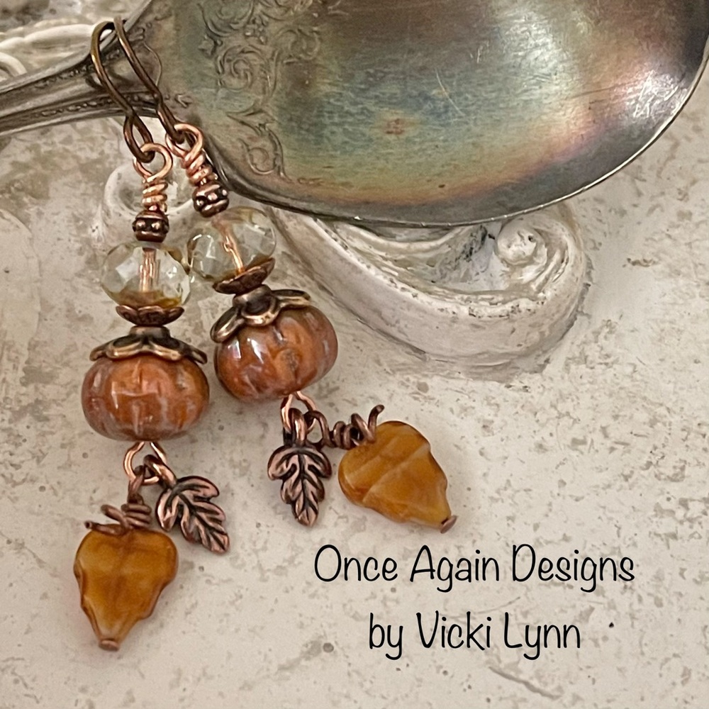 Hand Crafted “Nutmeg” Dangle Earrings